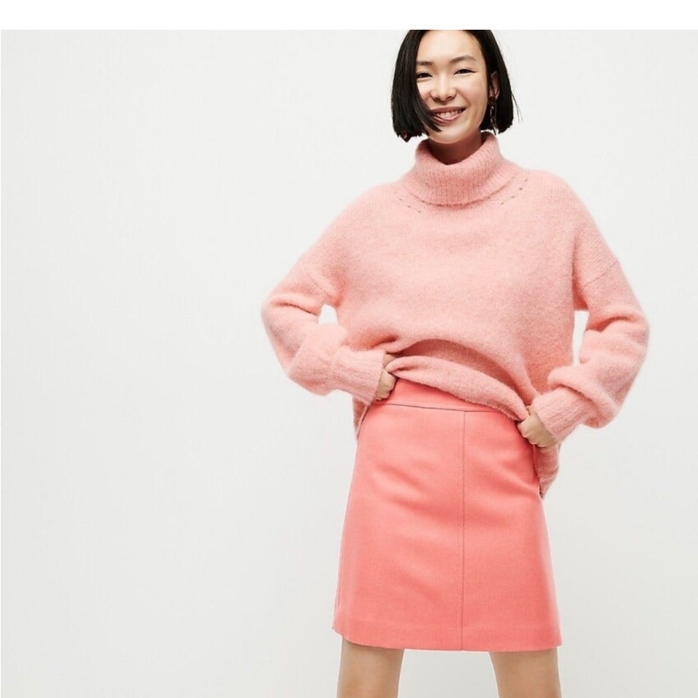 J Crew 100% wool mini skirt